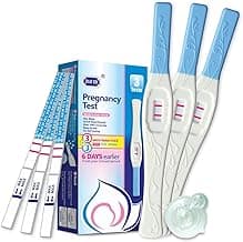 DAVID Pregnancy Test Early Detection HCG Test for Fertility Women, Over 99% Accurate and Reliable Results, Pruebas De Embarazo 6 Days Before Missed Period 6 Count