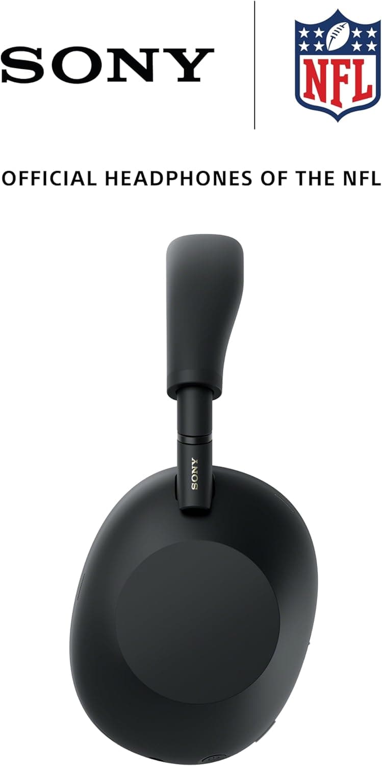 Sony WH-1000XM6 The Best Wireless Noise Canceling Headphones, HD NC Processor QN3, 12 Microphones, Adaptive NC Optimizer, Mastered by Engineers, Studio-Quality, 30-Hour Battery, Black