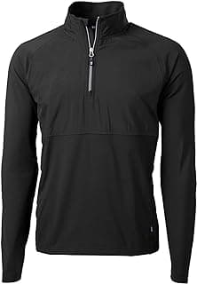 Cutter & Buck Mens Adapt Eco Knit Hybrid Recycled Mens Quarter Zip