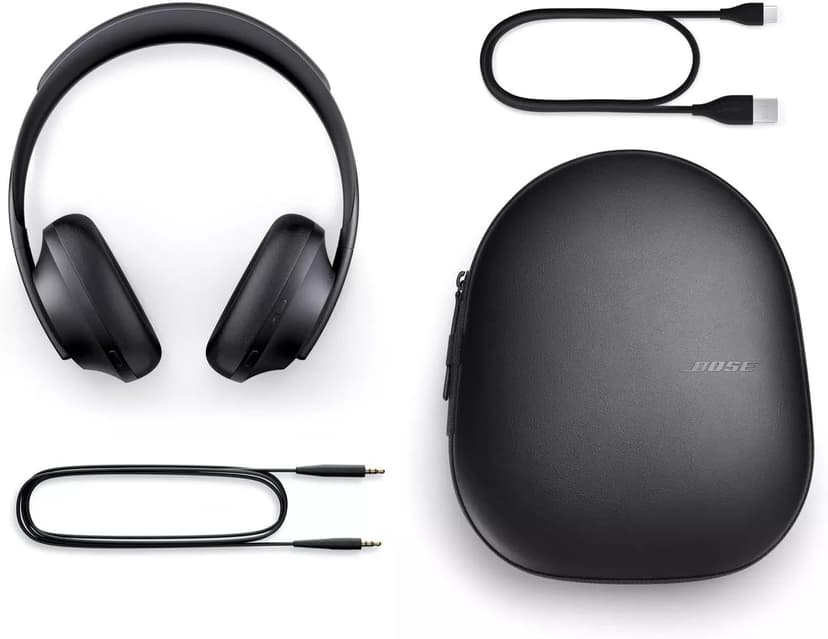 Bose Headphones 700, Noise Cancelling Bluetooth Over-Ear Wireless Headphones with Built-in Microphone for Clear Calls and Alexa Voice Control, Black