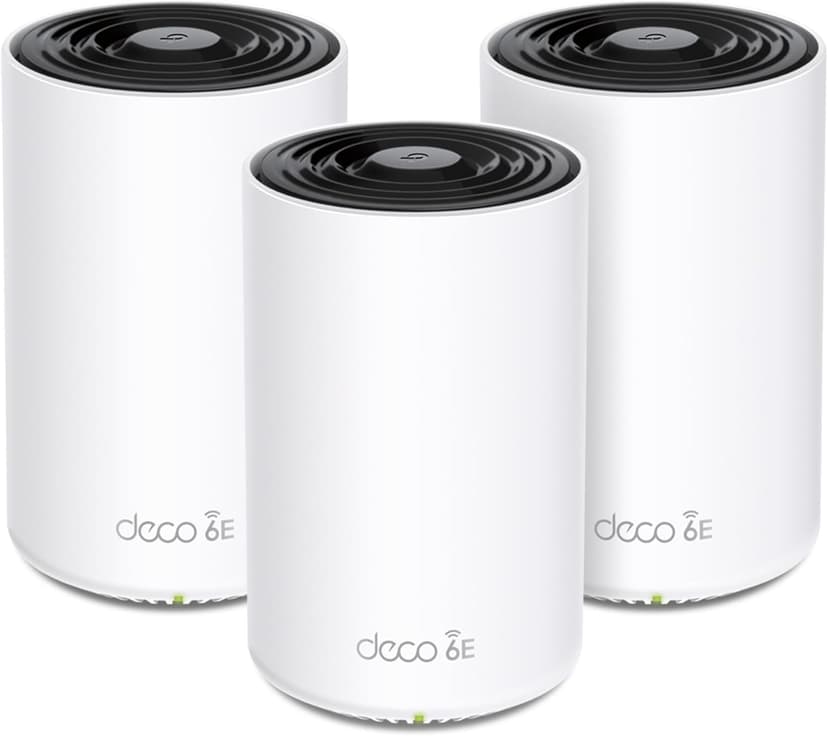 TP-Link 𝐃𝐞𝐜𝐨 XE70 Pro AXE4900 Tri-Band WiFi 6E Mesh WiFi System - 2.5G WAN/LAN Ports, 4.9 Gbps Wi-Fi 7,200 Sq. Ft Coverage, Connect up to 200 Devices, 6 GHz Band, 3-Pack