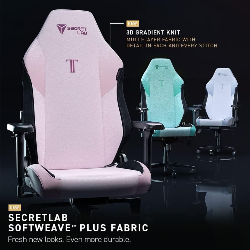 Secretlab Titan Evo Frost Blue Gaming Chair - Reclining, Ergonomic & Heavy Duty Computer Chair with 4D Armrests, Magnetic Head Pillow & Lumbar Support - Big and Tall Up to 395 lbs - Blue - Fabric