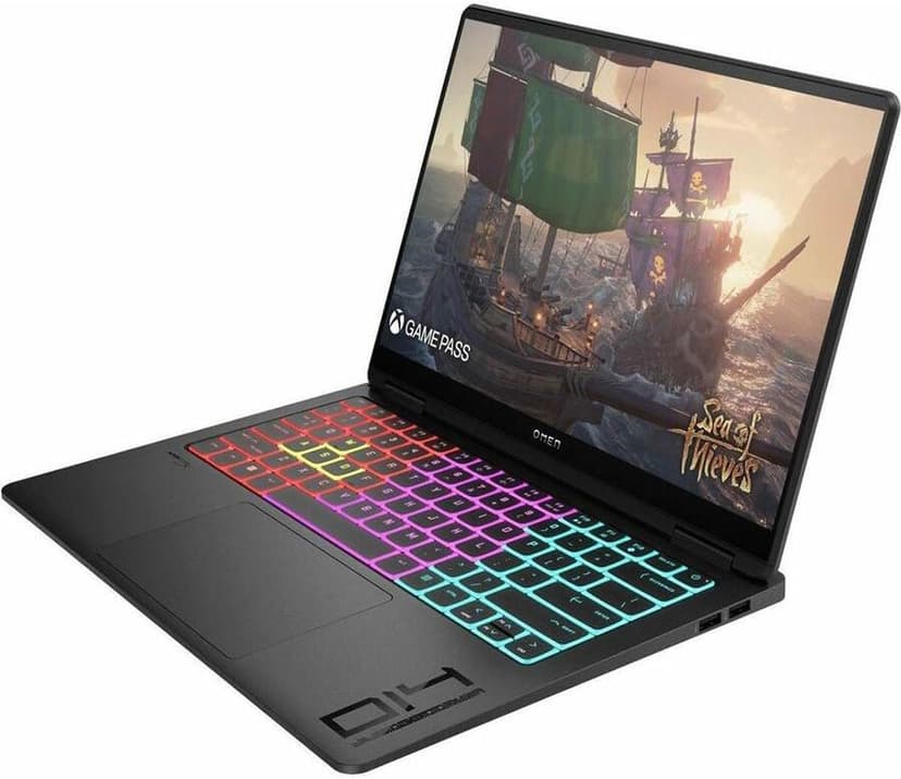 HP OMEN Transcend 14-fb0761nr 14" 2.8K 120Hz OLED Gaming Laptop, Intel Core Ultra 7 155H 1.4GHz, 16GB RAM, 1TB SSD, NVIDIA GeForce RTX 4060 8GB, Windows 11 Home, Shadow Black