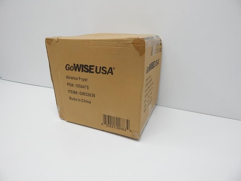 GoWISE USA 3.7-Quart Programmable Air Fryer with 8 Cook Presets, GW22638 - Black