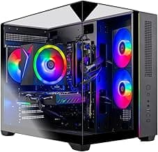 Skytech Gaming Crystal Gaming PC, Intel i5 14400F 2.5GHz, NVIDIA RTX 5050 8GB, 1TB NVMe SSD, 32GB DDR5 RAM 5200 RGB, 650W Gold PSU, Wi-Fi, Win 11, Gaming Desktop