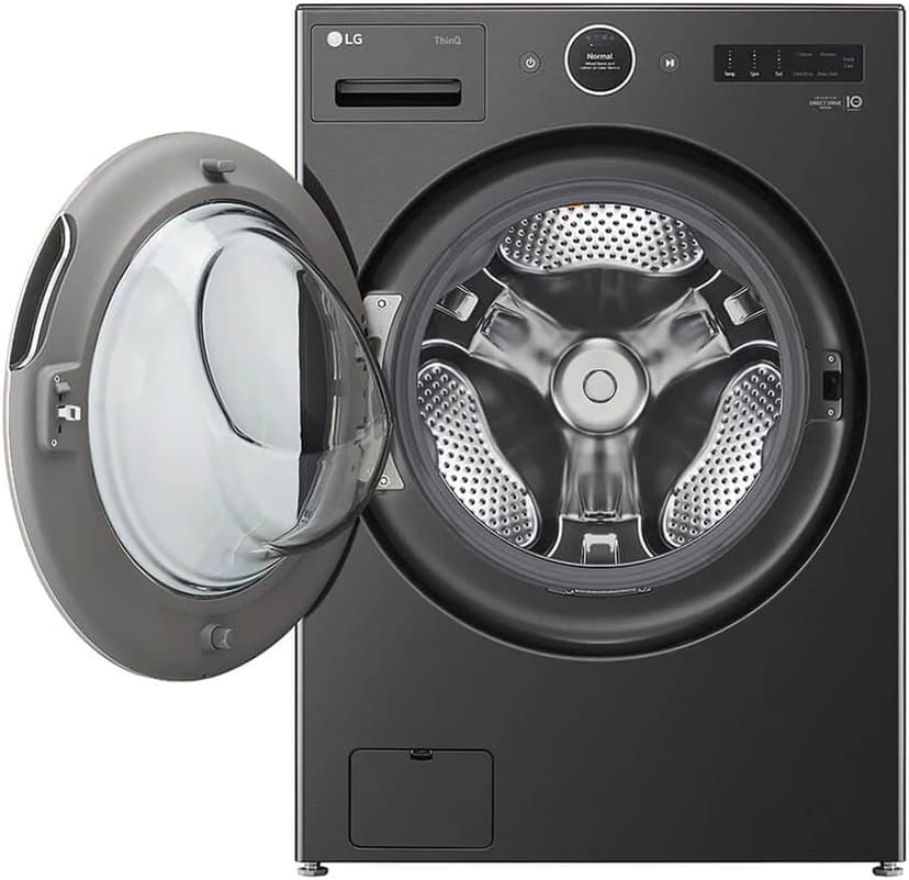 LG WM6700HBA 5.0 Cu. Ft. Black Steel Front Load HE Stackable Smart Washer