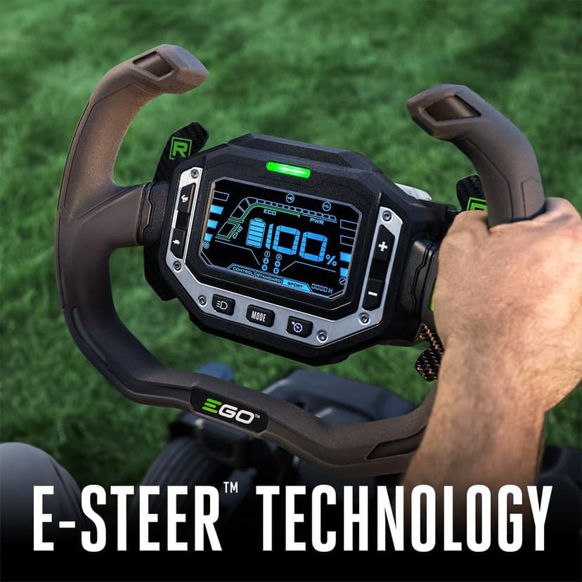 EGO Power+ Electric Riding Lawn Mower, 42" Deck with Zero Turn Radius, Includes (4) 56V 12.0Ah Batteries and Charger - ZT4205S