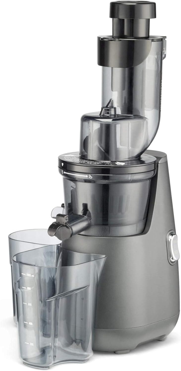 Cuisinart CSJ-300 Easy Clean Slow Juicer, Black and Grey