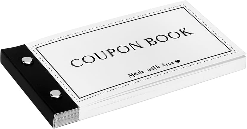 Personalized Coupon Book, 30 Blank Voucher Cards Booklet for All Occasions, Mothers Day Gifts for Mom, Unique Birthday Gifts for Boyfriend Wife Husband Girlfriend Best Friend