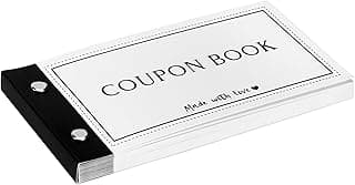 Personalized Coupon Book, 30 Blank Voucher Cards Booklet for All Occasions, Mothers Day Gifts for Mom, Unique Birthday Gifts for Boyfriend Wife Husband Girlfriend Best Friend