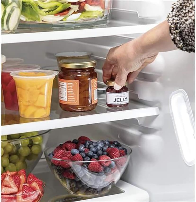 GE GSS25IYNFS 36" Side by Side Refrigerator with 25.14 cu. ft. Total Capacity Showcase LED Lighting and Hidden Hinge in Stainless Steel