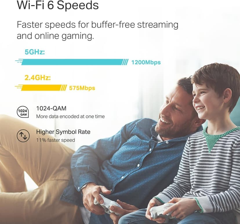 TP-Link Deco WiFi 6 Mesh System(Deco X20) - Covers up to 5800 Sq.Ft. , Replaces Wireless Routers and Extenders(3-Pack, 6 Ethernet Ports in total, supports Wired Ethernet Backhaul)