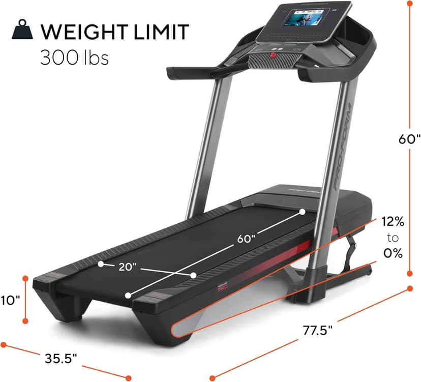 ProForm Pro Treadmills: Smart Treadmills for Walking and Running with SpaceSaver Design