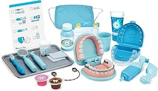 Melissa & Doug Super Smile Dentist Play Set, 25-Piece Dentist Kit with Oversized Teeth, Large Tools & Accessories, Kids Toys for Girls & Boys 3+