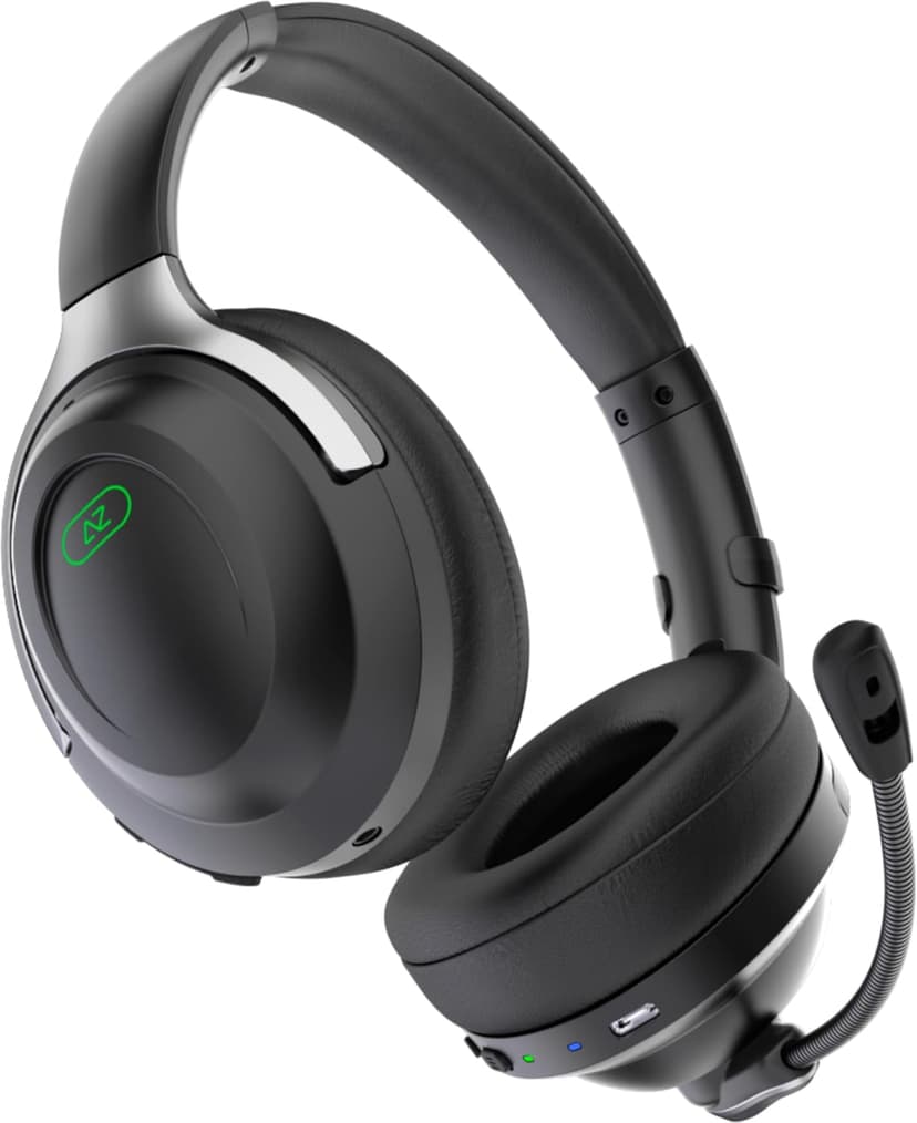 A-Spire - ANC Gaming Headset - Active Noise Cancellation - Noise Cancelling Flip-to-Mute Microphone - Mobile App - Lightweight - Windows PC - PS4 - PS5 - Xbox - Switch - Android - iOS - Mac