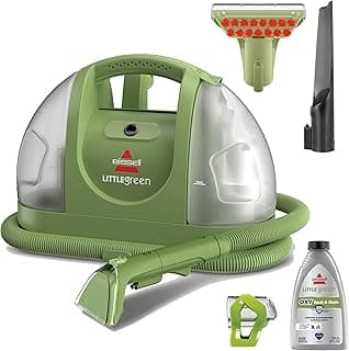Bissell Little Green Multi-Purpose Portable Carpet and Upholstery Cleaner, Car and Auto Detailer, with Exclusive Specialty Tools, Green, 1400B