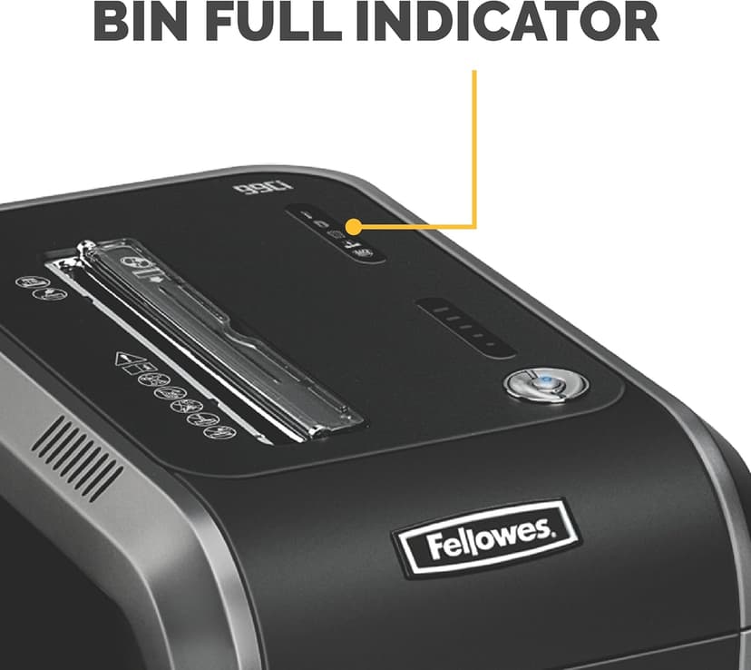 Fellowes Powershred 99Ci 18-Sheet 100% Jam-Proof Heavy Duty Crosscut Paper Shredder Machine for Office and Home, Black/Gray 3229904