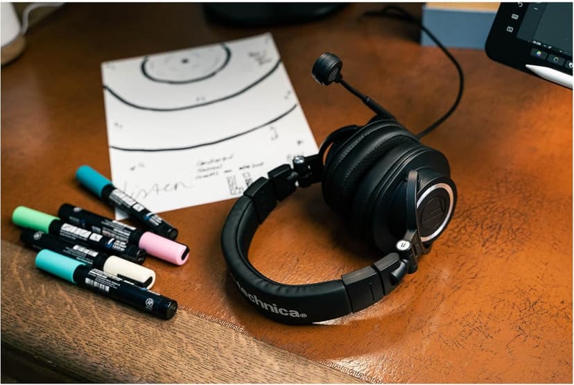 Audio-Technica ATH-M50xSTS-USB StreamSet Streaming Headset,Black