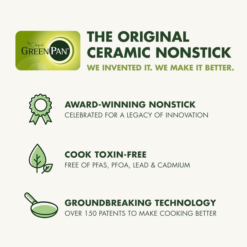 GreenPan 11 Piece Valencia Pro Ceramic Nonstick Cookware Set, PFAS-Free, Induction Ready, Hard Anodized Pots & Pans with Lids, Compatible on All Cooktops, Dishwasher & Oven Safe, Gray