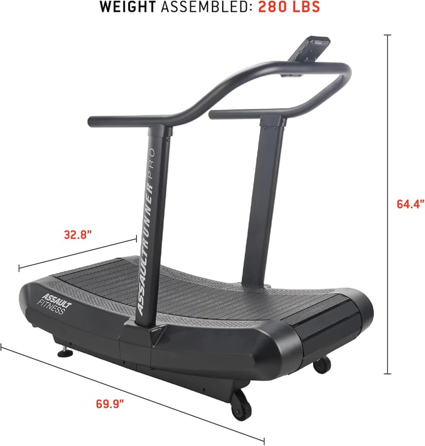 Assault Fitness Runner Pro - Better Than a Motorized Treadmill - Great for HIIT, Cardio, and Endurance Training - Motorless