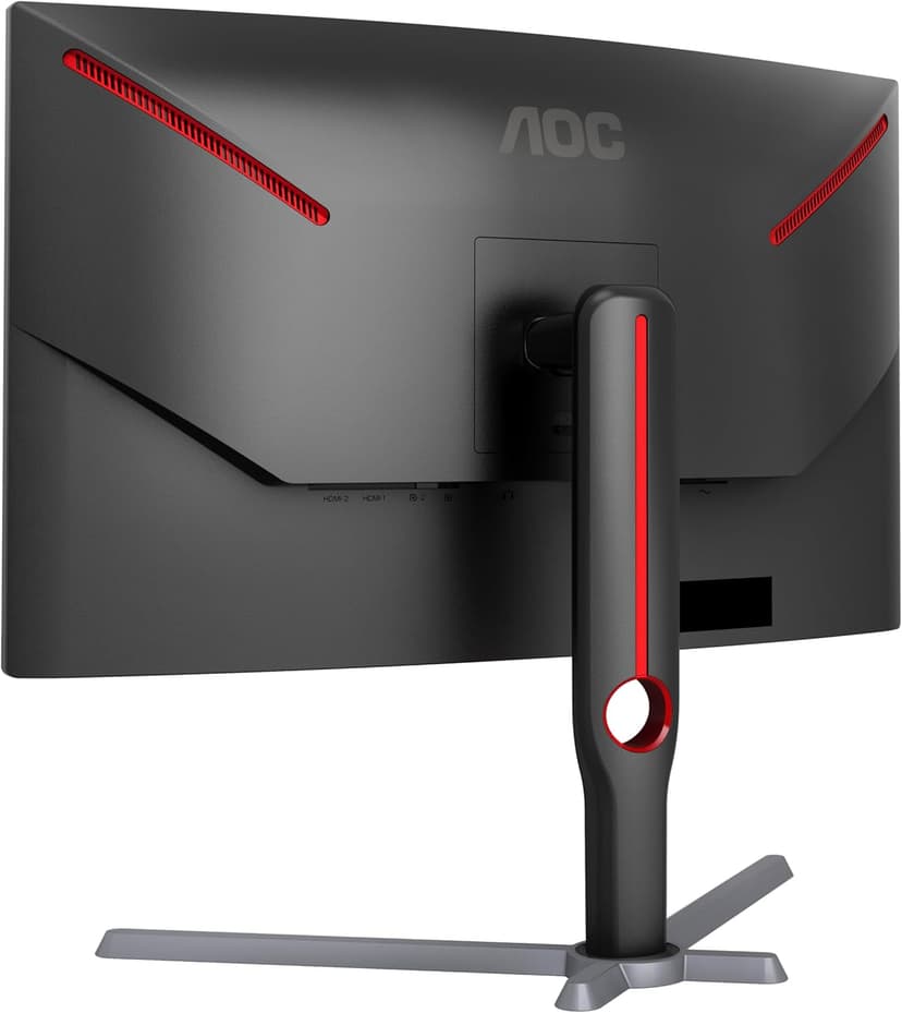 AOC CQ27G3Z 27" Curved Gaming Monitor, QHD 2K 2560x1440, 1000R VA, 240Hz 0.5ms, FreeSync Premium, Height Adjustable Stand, Xbox PS5 Switch, 3-Year Zero-Bright-dot,Black