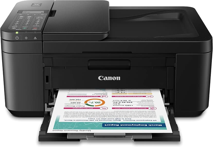 Canon PIXMA TR4720 All-in-One Wireless Printer Home use, with Auto Document Feeder, Mobile Printing and Built-in Fax, Black PG-275 Black Ink Tank, CL-276 Color Ink Cartridge