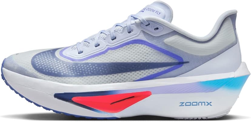 Nike Zoom Fly 6 Men's Road Racing Shoes (FN8454-002, Ghost/Football Grey/Blue Lightning/Blue Void)