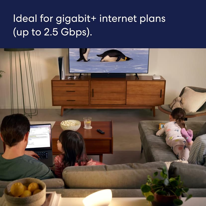Amazon eero Pro 6E mesh wifi system - Supports internet plans up to 2.5 Gbps, Coverage up to 6,000 sq. ft., Connect 100+ devices, 3-pack