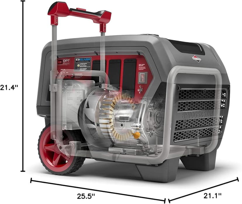 Briggs & Stratton Q6500 Quiet Power Series Inverter Generator | CO Guard, 6500 starting watts