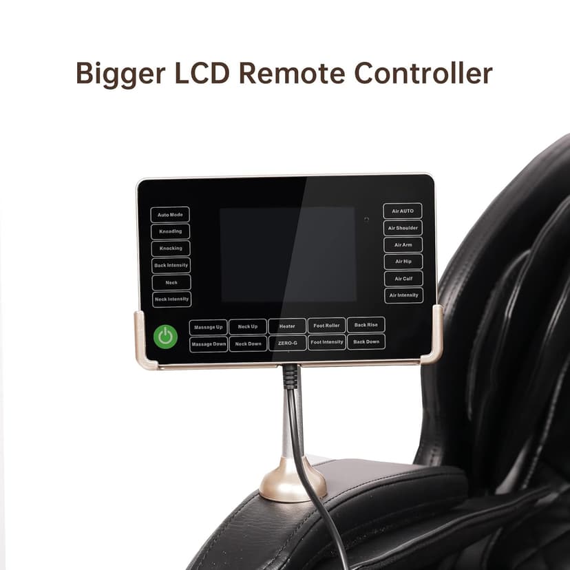 Real Relax 2025 Full Body Massage Chair of Dual-core S Track,Shiatsu Massage Recliner of Zero Gravity with APP and LCD Control,Lower Back and Calf Heating,Bluetooth,Home or Office Use,Black