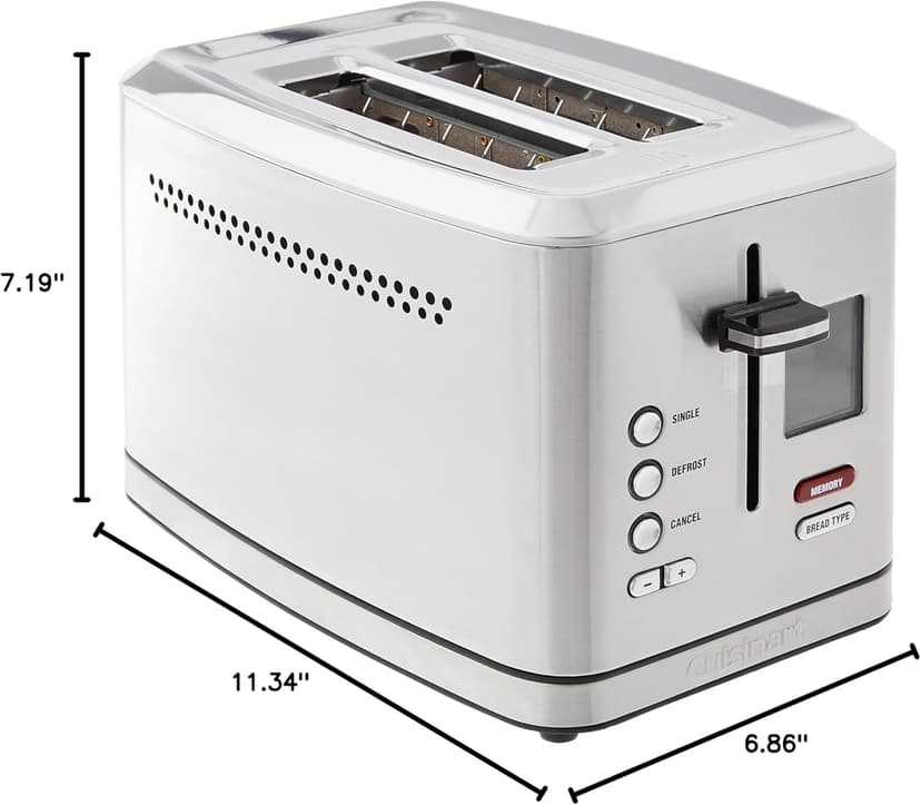 Cuisinart CPT-720 2-Slice Digital Toaster with MemorySet Feature, silver