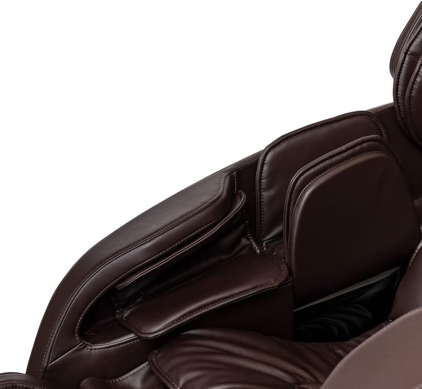 Inner Balance Jin 2.0 - Deluxe Heated SL Track Zero Gravity Massage Chair | Full Body Compression | Lumbar Heat Therapy | 6 Auto-Courses | Bluetooth Speaker (Espresso)
