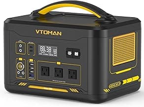 VTOMAN Jump 1800 Portable Power Station with Jump Start, 1548Wh LiFePO4 Solar Generator 1800W (Peak 3600W) AC Outlets, Regulated 12V DC, PD 100W Type-C for Home Backup RV/Van Travel Camping Road Trip