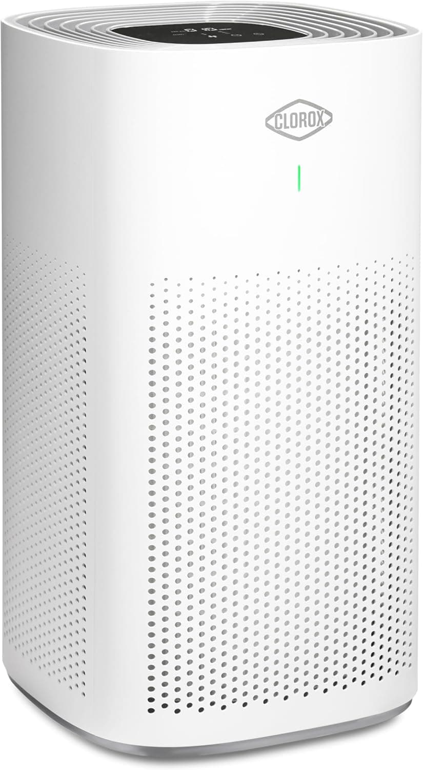 Clorox Air Purifiers for Home, True HEPA Filter, Large Rooms up to 1,500 Sq Ft, Removes 99.9% of Mold, Viruses, Wildfire Smoke, Allergens, Pet Allergies, Dust, AUTO Mode, Whisper Quiet