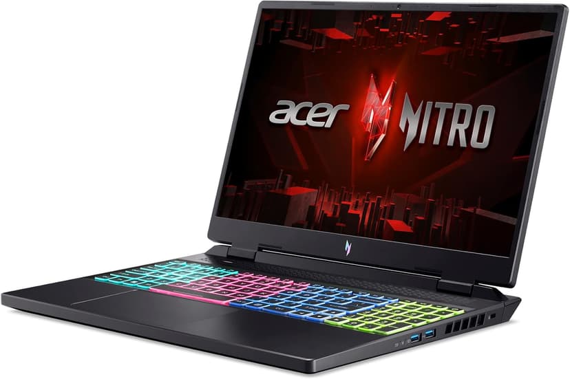 Acer Nitro 16 Gaming Laptop | AMD Ryzen 7 7840HS OctaCore CPU | NVIDIA GeForce RTX 4060 Laptop GPU | 16" WUXGA 165Hz IPS Display | 16GB DDR5 | 512GB Gen 4 SSD | WiFi 6E | RGB Backlit KB | AN16-41-R1WE