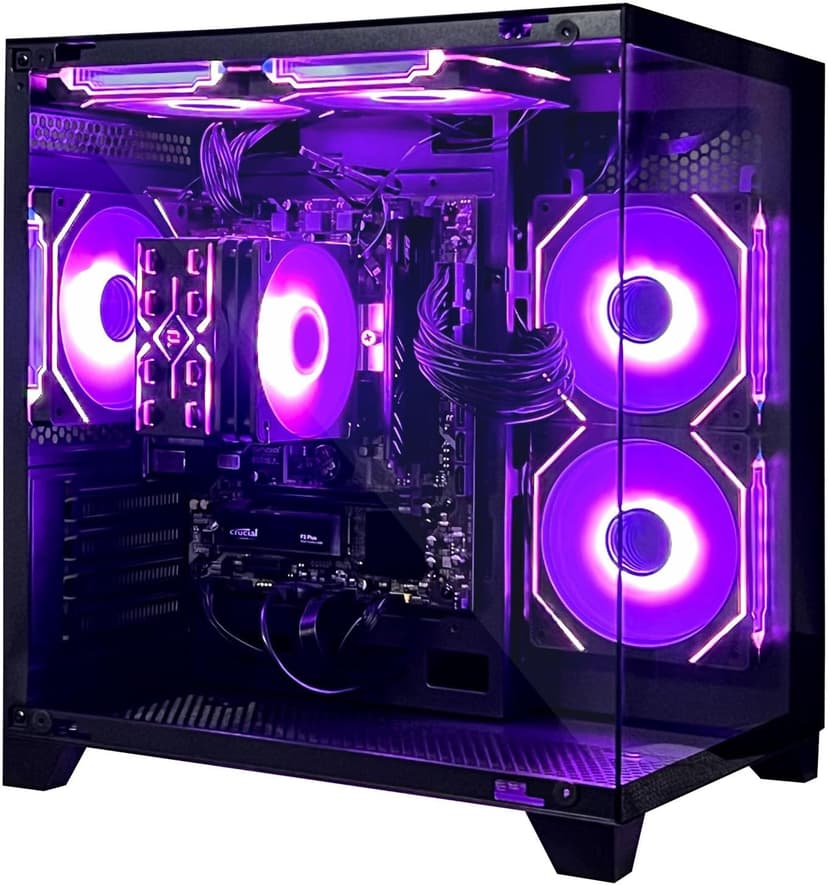PC Desktop,AMD Ryzen 5 5600GT 3.6GHz,16GB DDR4 RAM 3200MHz,1TB NVME SSD,Supply WiFi/Bluetooth Support for Office, Light Entertainment, Video Editing