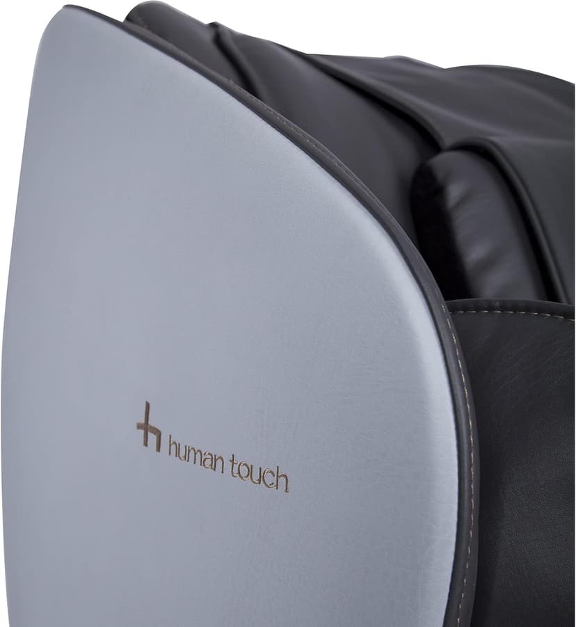 Human Touch Quies Zero Gravity Massage Chair, Full Body Back, Leg, Shoulder Acupressure, 9 Programmed S & L Track Massages, Dual Lumbar Heat w Extending Calf & Foot Massage, Built-in Speakers, Gray