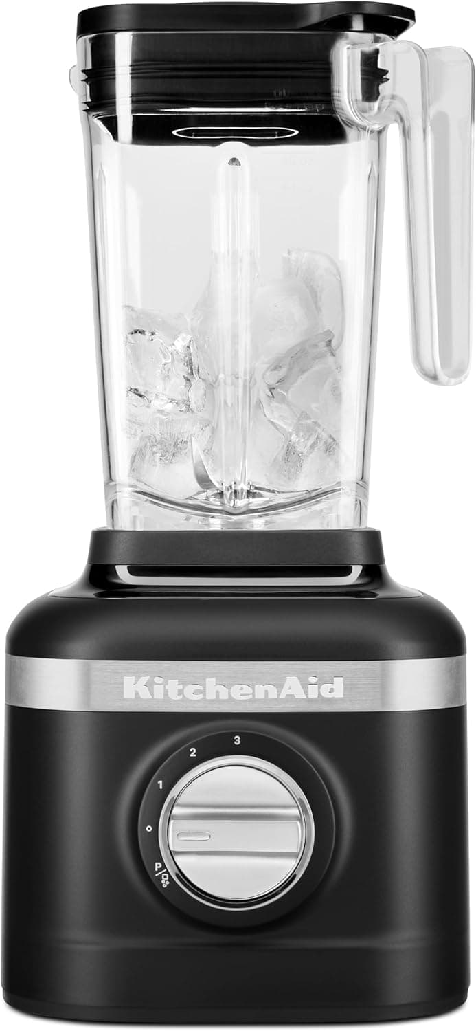 KitchenAid K150 3 Speed Ice Crushing Blender with 2 Personal Blender Jars - KSB1332Y,Black Matte, 48 oz