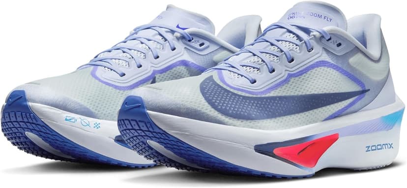 Nike Zoom Fly 6 Men's Road Racing Shoes (FN8454-002, Ghost/Football Grey/Blue Lightning/Blue Void)