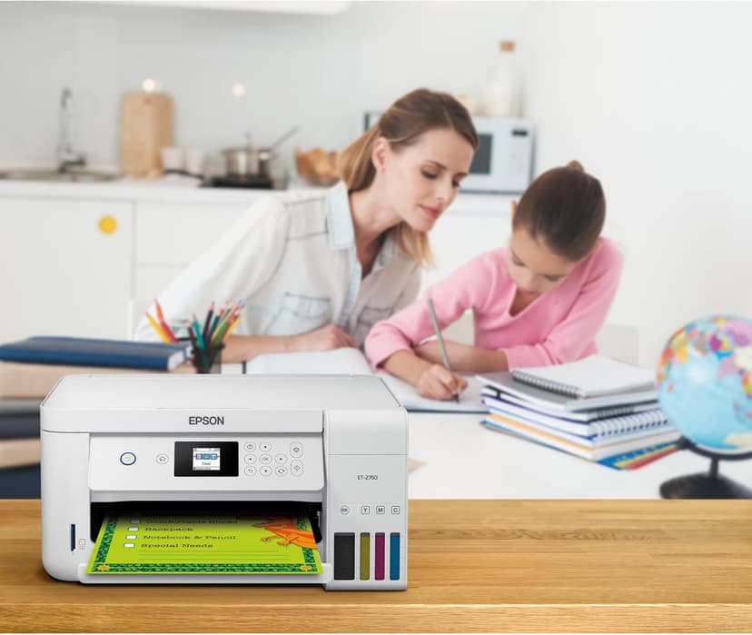 Epson EcoTank ET-2760 Wireless Color All-in-One Cartridge-Free Supertank Printer with Scanner and Copier