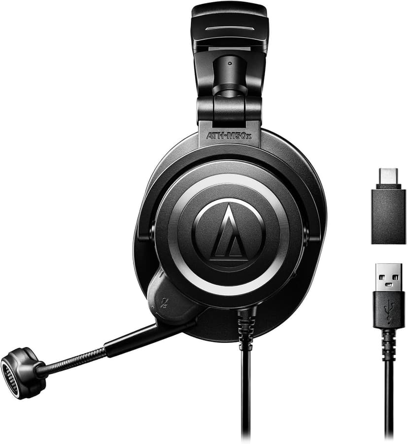 Audio-Technica ATH-M50xSTS-USB StreamSet Streaming Headset,Black