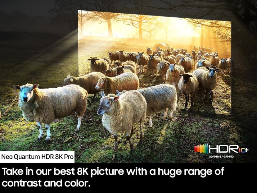 Samsung 65-Inch Class Neo QLED 8K QN900D Series Mini LED, Neo Quantum HDR Smart TV w/Dolby Atmos, Object Tracking Sound Pro, AI Motion Enhancer Pro, Alexa Built-in (QN65QN900D, 2024 Model)