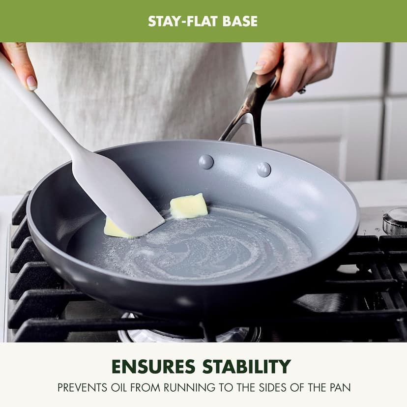 GreenPan 11 Piece Valencia Pro Ceramic Nonstick Cookware Set, PFAS-Free, Induction Ready, Hard Anodized Pots & Pans with Lids, Compatible on All Cooktops, Dishwasher & Oven Safe, Gray