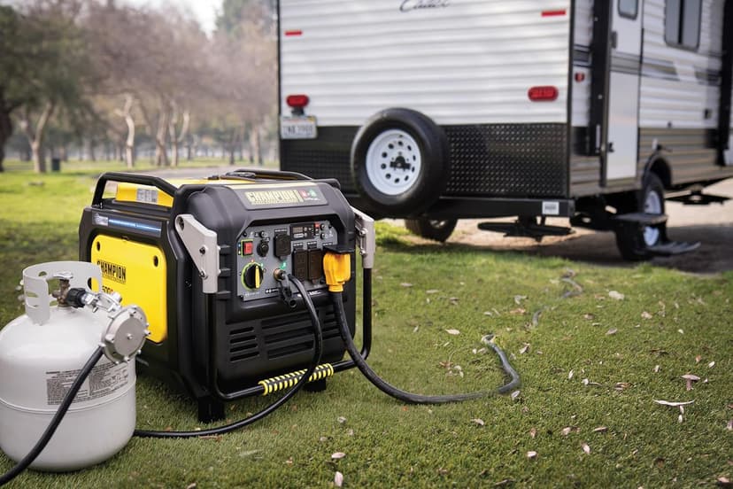 Champion Power Equipment 8500-Watt Electric Start Dual Fuel Home Backup Portable Inverter Generator with Quiet Technology and CO Shield