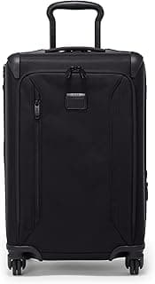 TUMI Aerotour 4 Wheel Expandable Luggage - Men's and Women's Lightweight Business and Leisure Travel Suitcase - 21.75" International Expandable Carry-On, Black