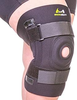 BraceAbility Bariatric Knee Brace for Large Legs - Plus Size Knee Brace with Side Stabilizers for Big Men or Women, Arthritis, Patellar Tendonitis, Obese Chondromalacia Pain, Instability (2XL)