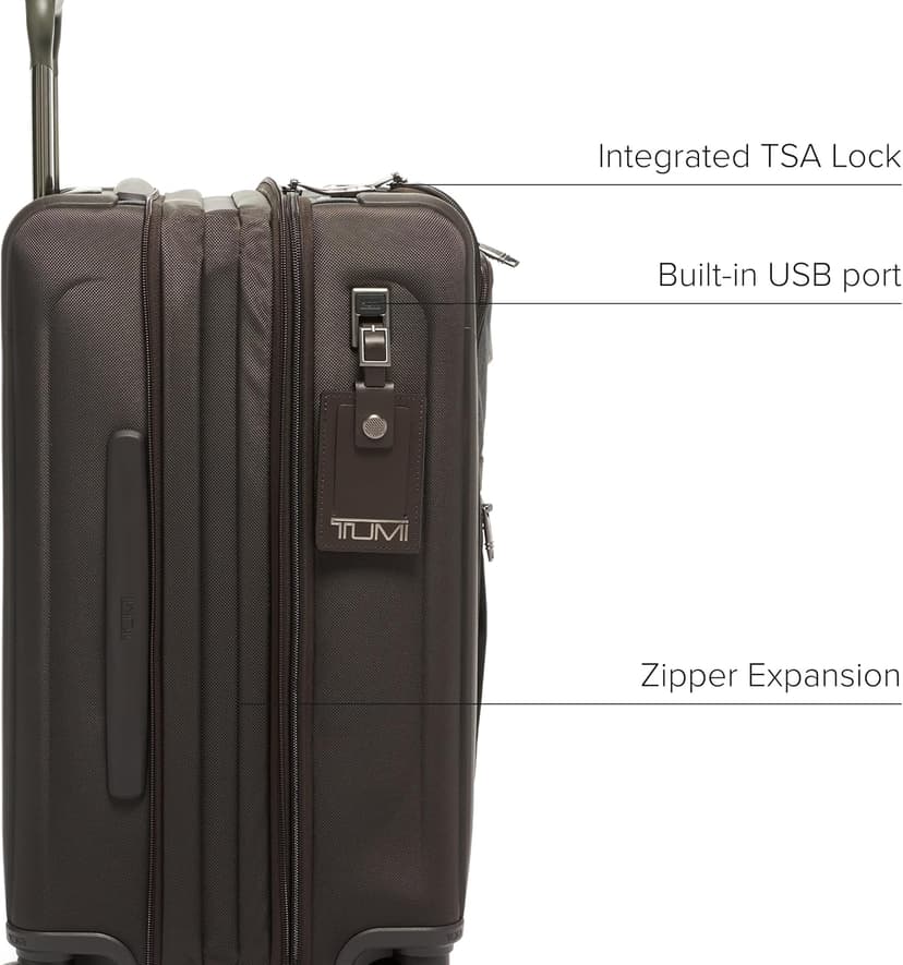 TUMI - Alpha International Dual Access 4-Wheeled Carry-on - Expandable, Durable and Compact Luggage with Removable Garment Bag