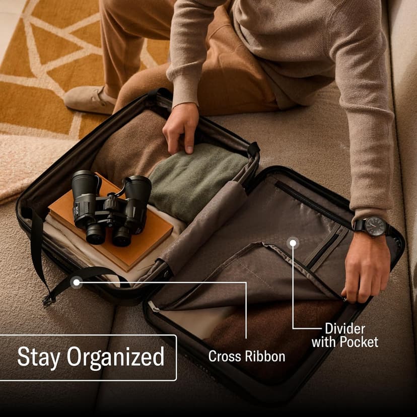 Samsonite Freeform 23-Inch Hardside Carry-On Luggage with Spinner Wheels - Hardshell Carry-On Suitcase - TSA, Airline-Approved - Expandable Hard Shell, Smooth Rolling Wheels for Lightweight Travel.