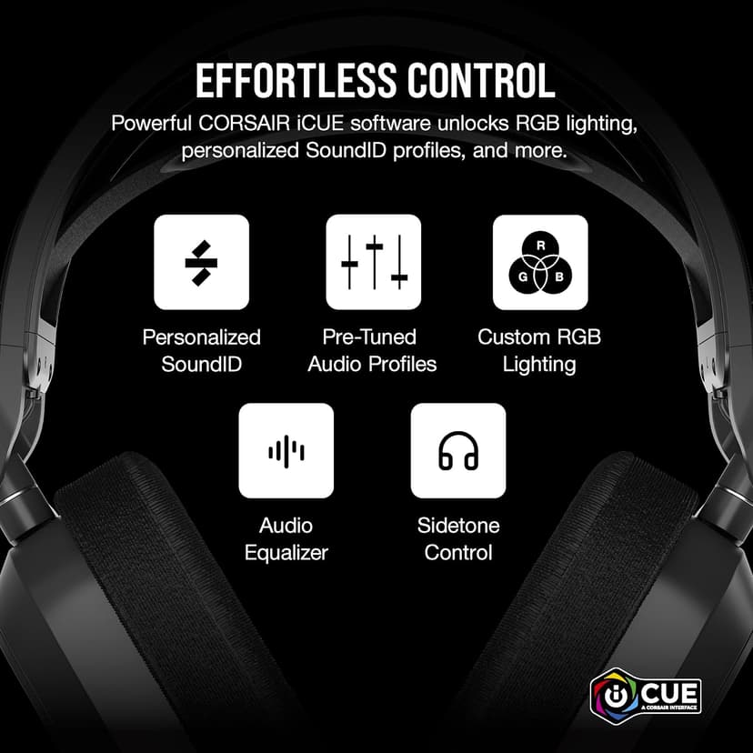 Corsair HS80 MAX Wireless Multiplatform Gaming Headset with Bluetooth – Dolby Atmos – Broadcast Quality Microphone – iCUE Compatible – PC, Mac, PS5, PS4, Mobile – Steel Gray
