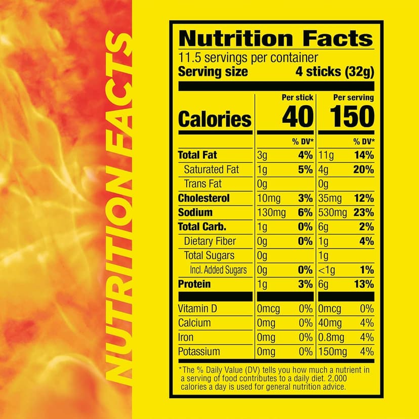 Slim Jim Smoked Meat Sticks, Original Flavor, 6g Protein Per Serving, Snack Size, Lunchbox Snack, 0.28 oz. (46 Count)